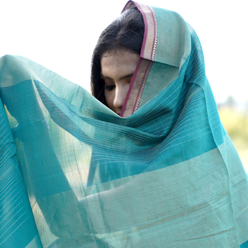 Zari & Tissue weave Dupatta - Image 4