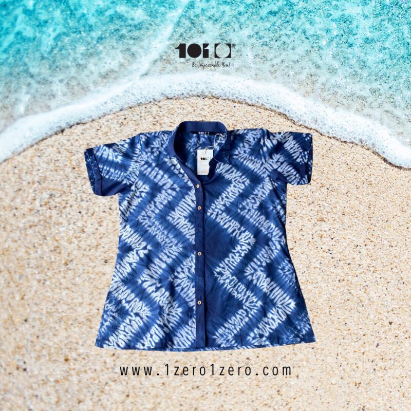 Shibori Shirt in Indigo - Image 3