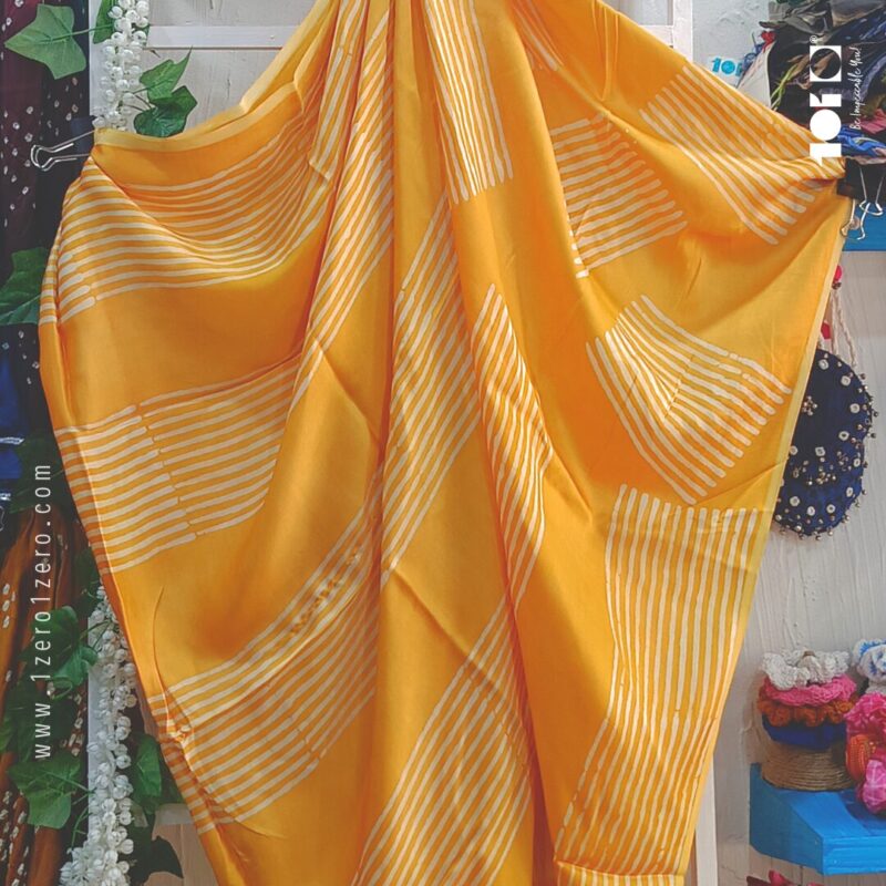 Line Print Batik Dupatta - Image 3