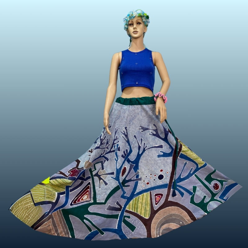 Handcrafted Indonesian Batik Skirt - LASK127
