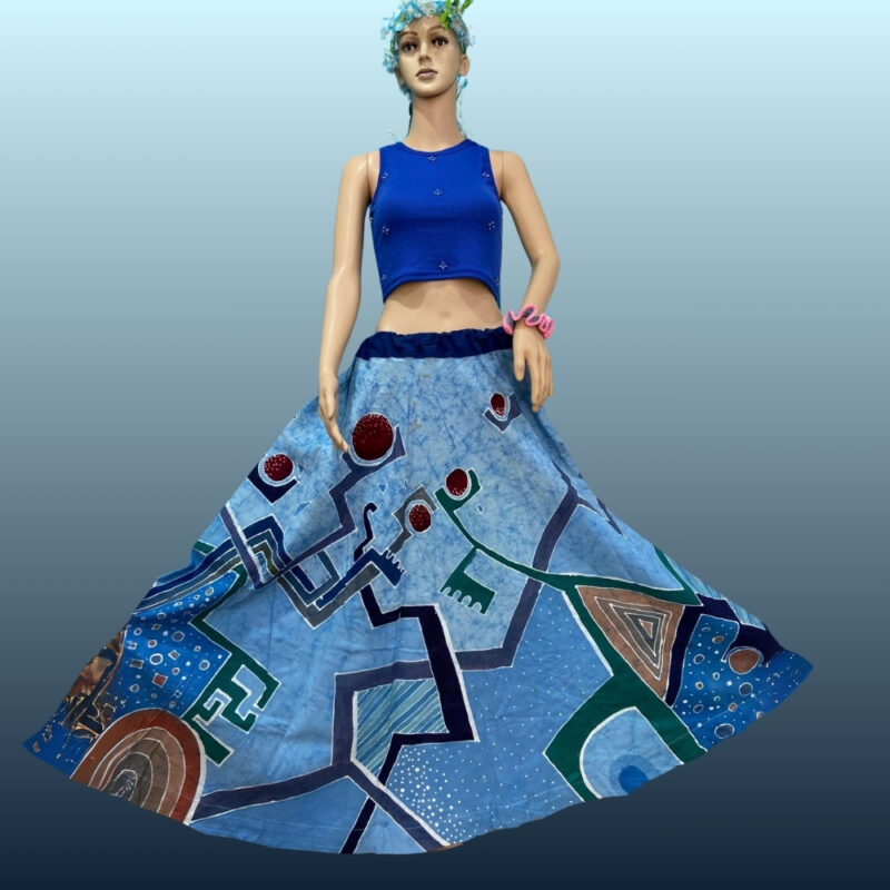Handcrafted Indonesian Batik Skirt - LASK130
