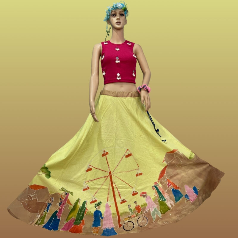Handcrafted Indonesian Batik Skirt - LASK131