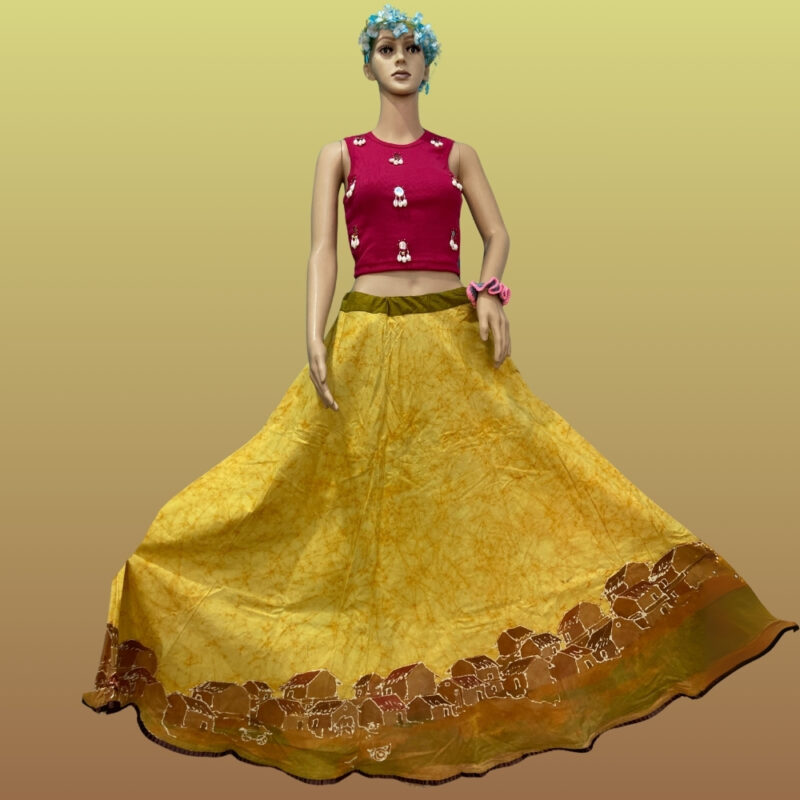 Handcrafted Indonesian Batik Skirt - LASK132