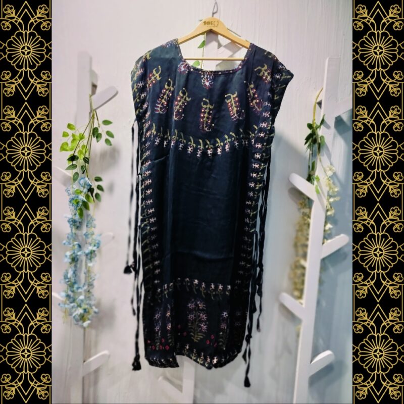 Modal Silk Long Shrug/Jacket/Cape Top