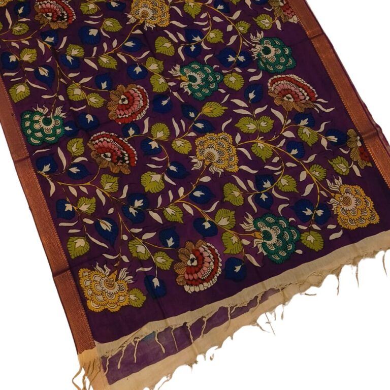 Pen Kalamkari Dupatta