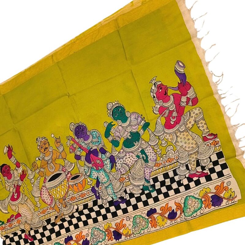 Pen Kalamkari Dupatta