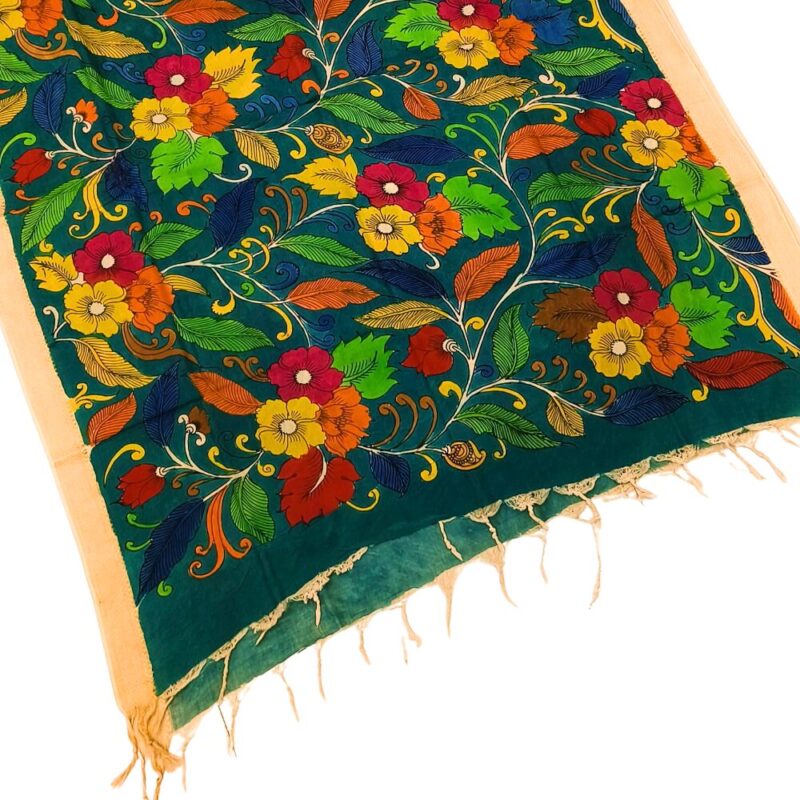 Pen Kalamkari Dupatta