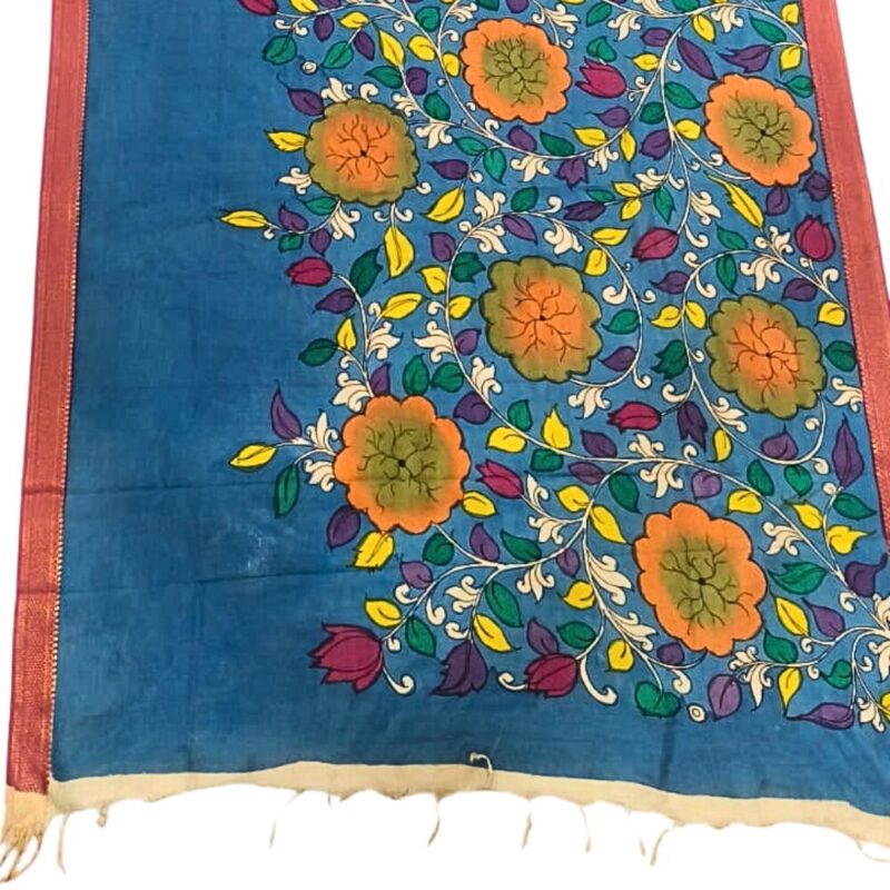 Pen Kalamkari Dupatta