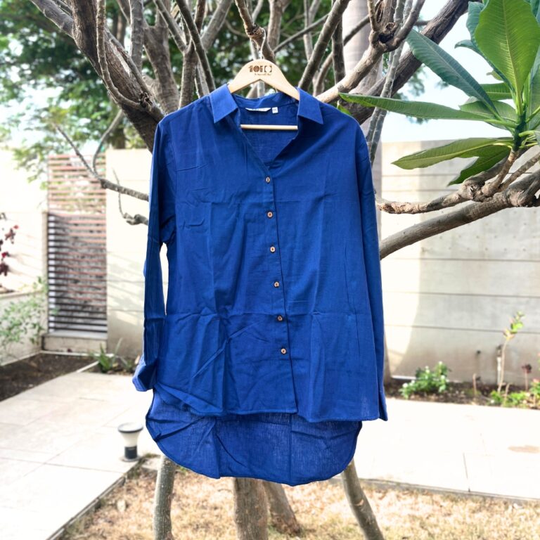 Indigo Cotton Shirt