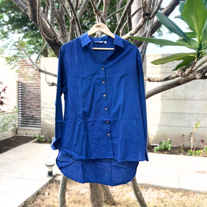 Indigo Cotton Shirt