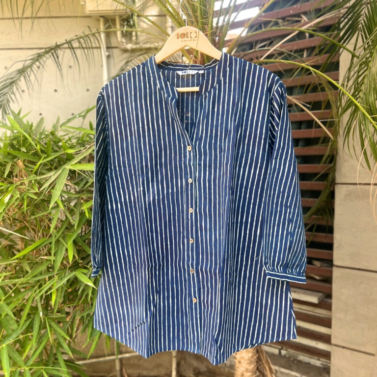 Indigo Striped Shirt