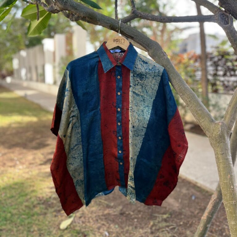 Aajarkh Silk Shirt Kaftan