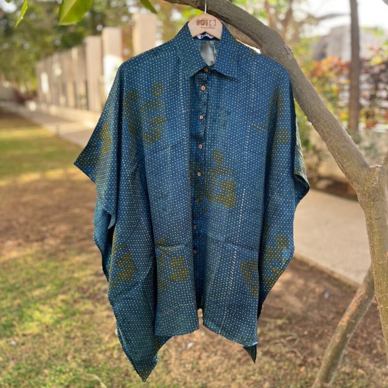 Indigo Ajrakh Kaftan