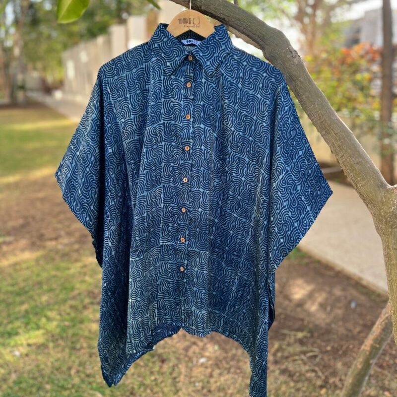 Dabu Print Shirt Kaftan