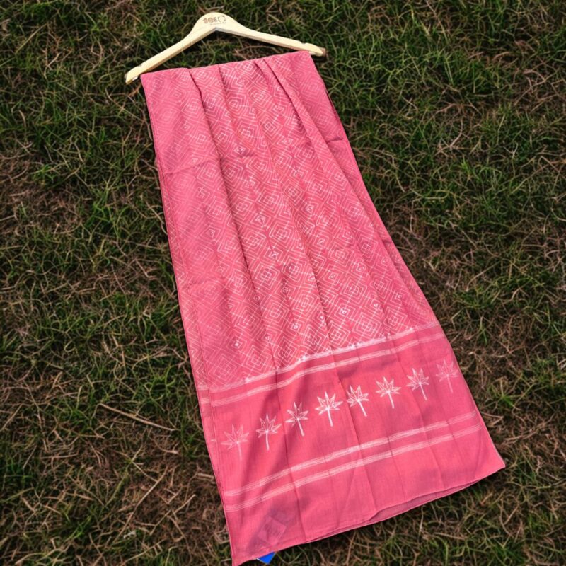Pink Shibori Stole