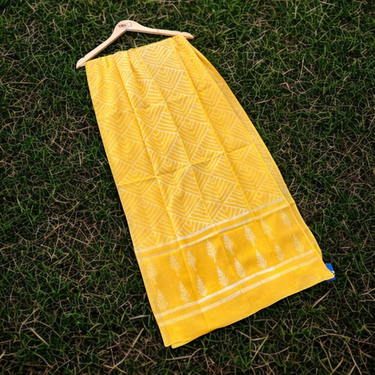 Yellow Shibori Stole