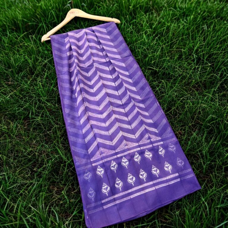 Purple Shibori Stole