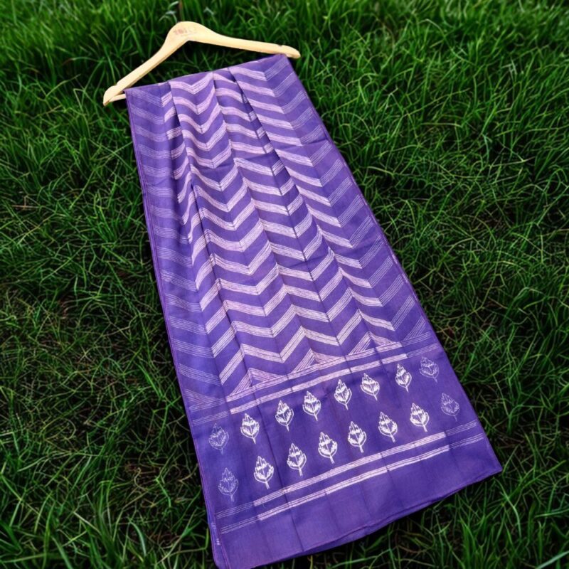 Purple Shibori Stole