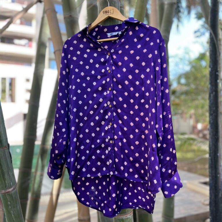 Bandhej Silk Shirt