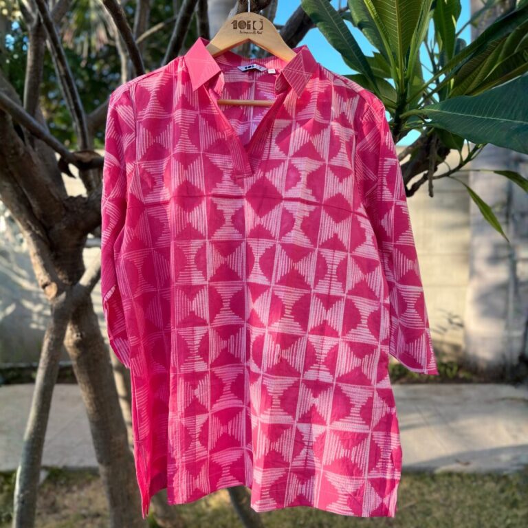 Pink Cotton Kurta