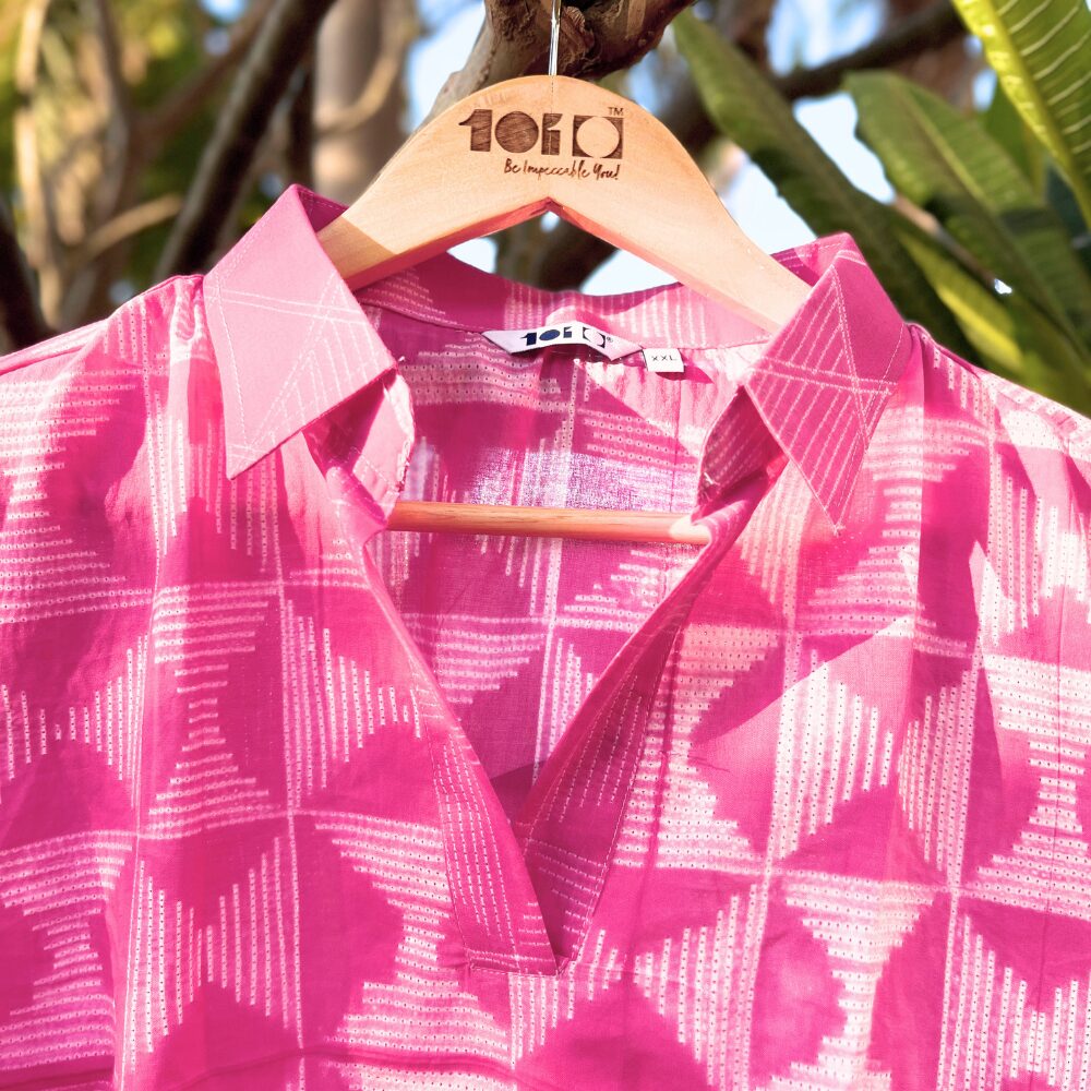 Pink Cotton Kurta - Image 4