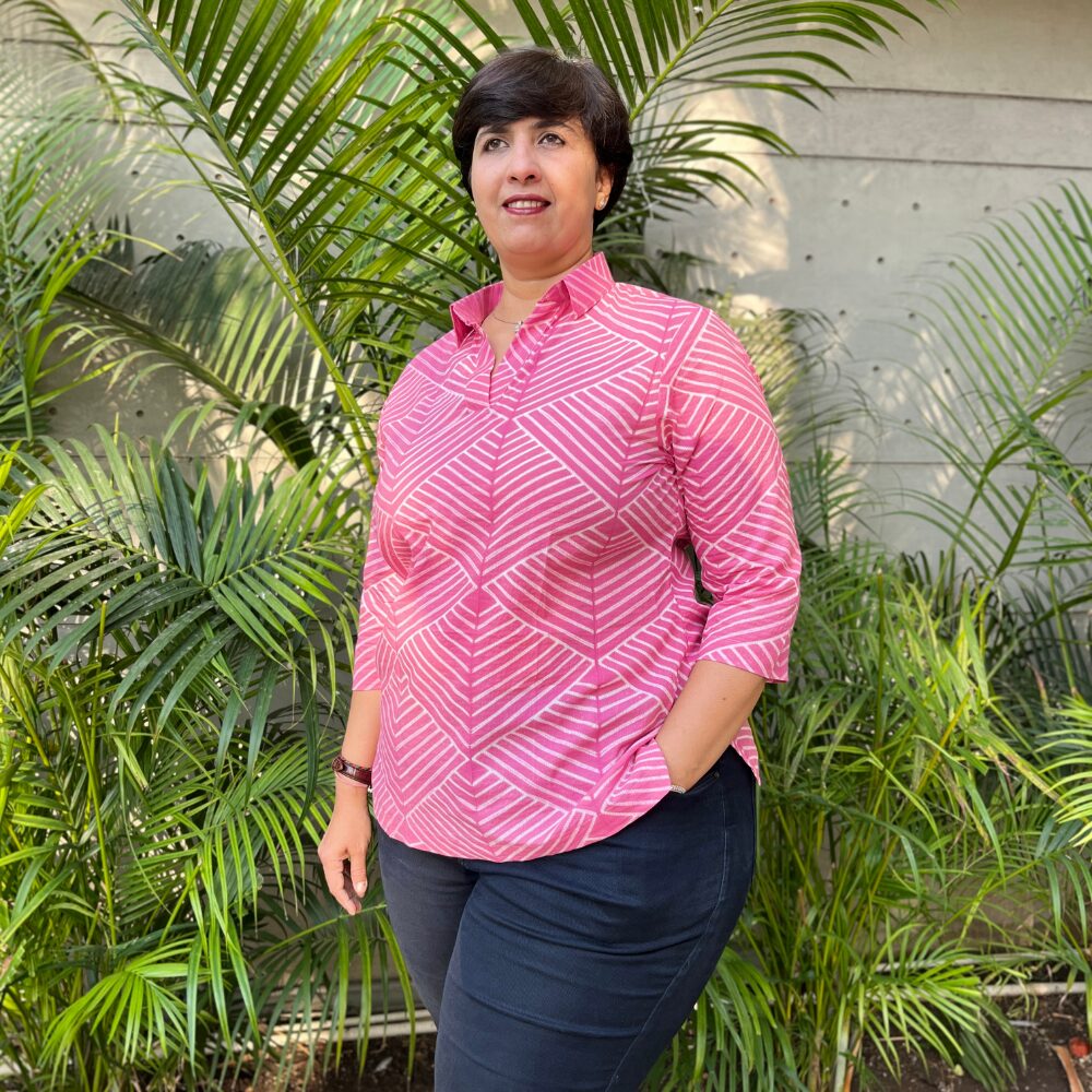 Pink Shibori Kurta - Image 3