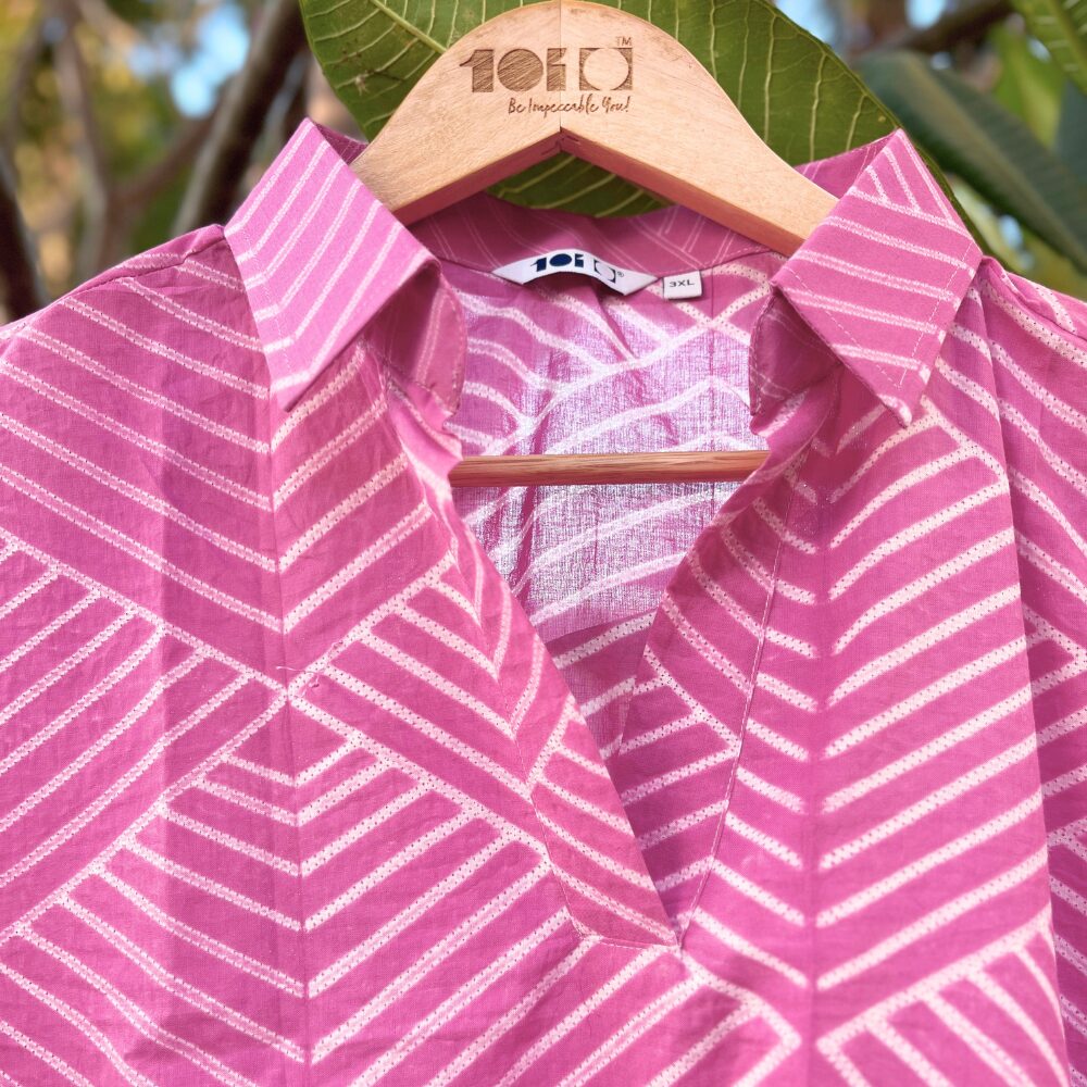 Pink Shibori Kurta - Image 4