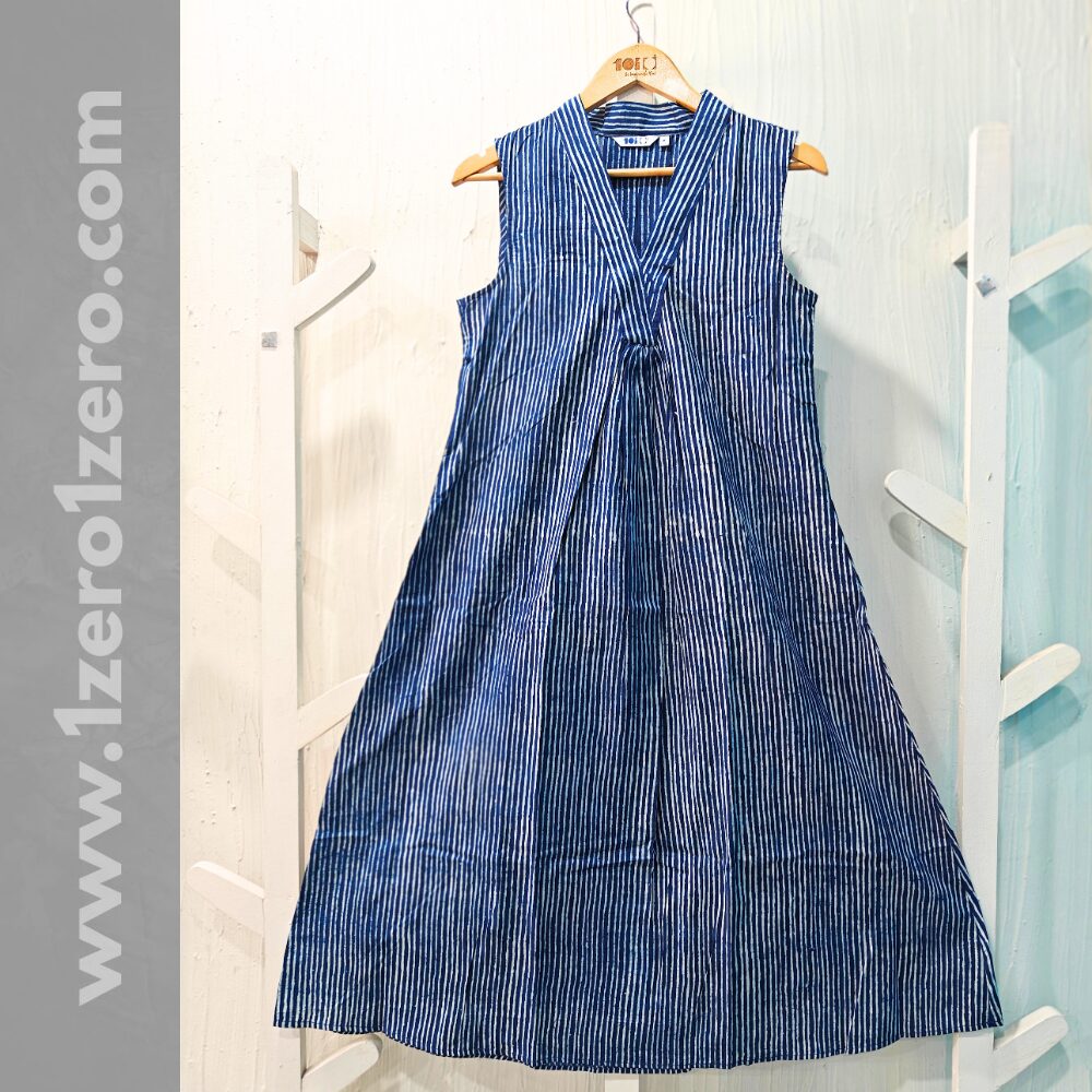Stripe Cotton Frock - Image 2