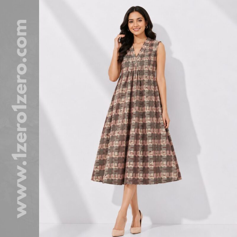 Checkes Cotton Frock
