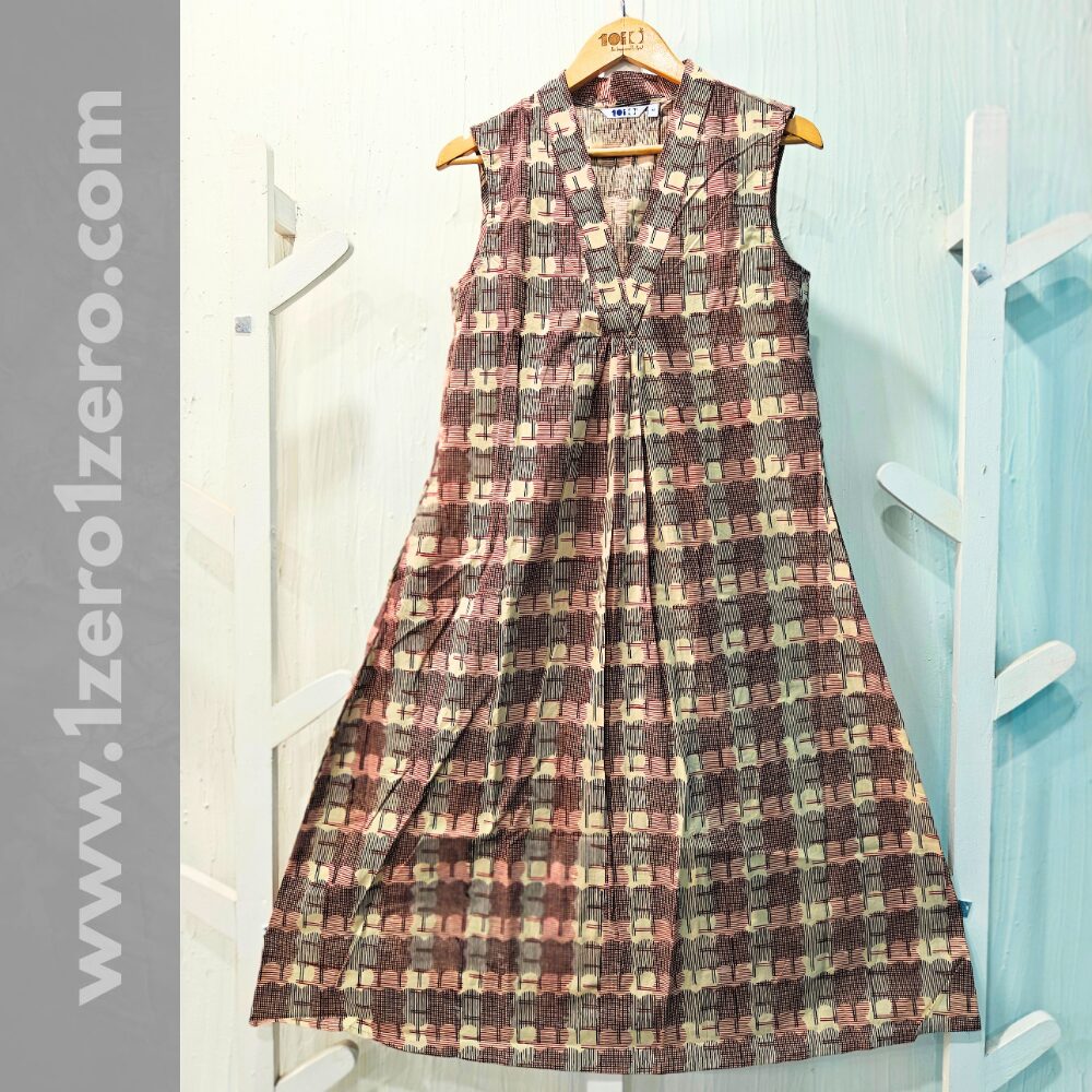 Checkes Cotton Frock - Image 2