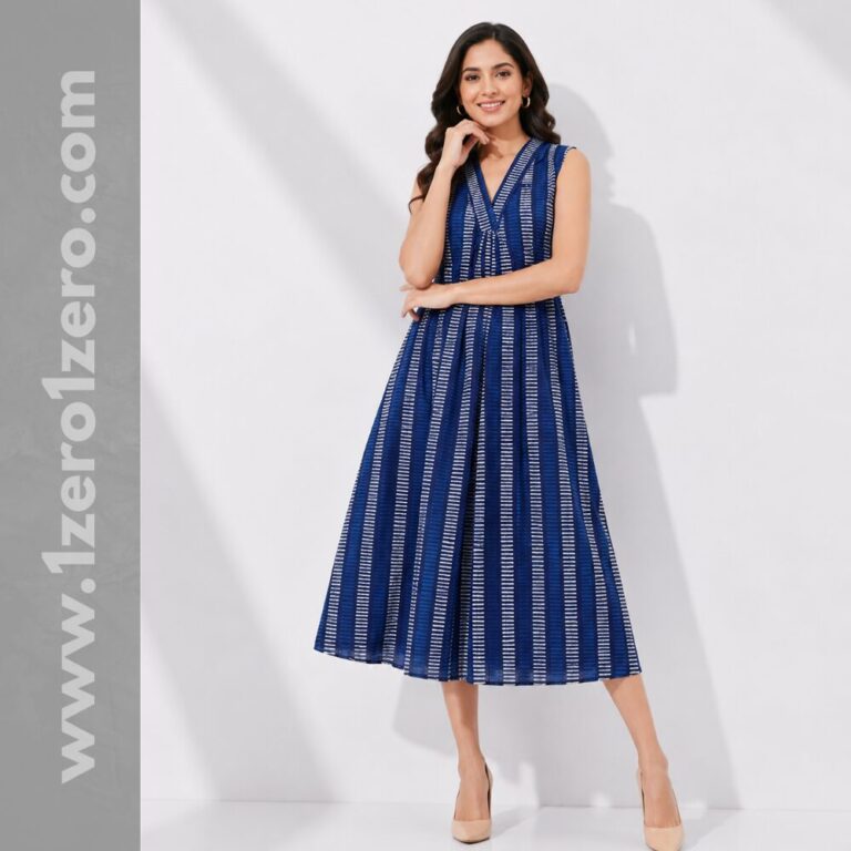 Indigo Cotton Frock