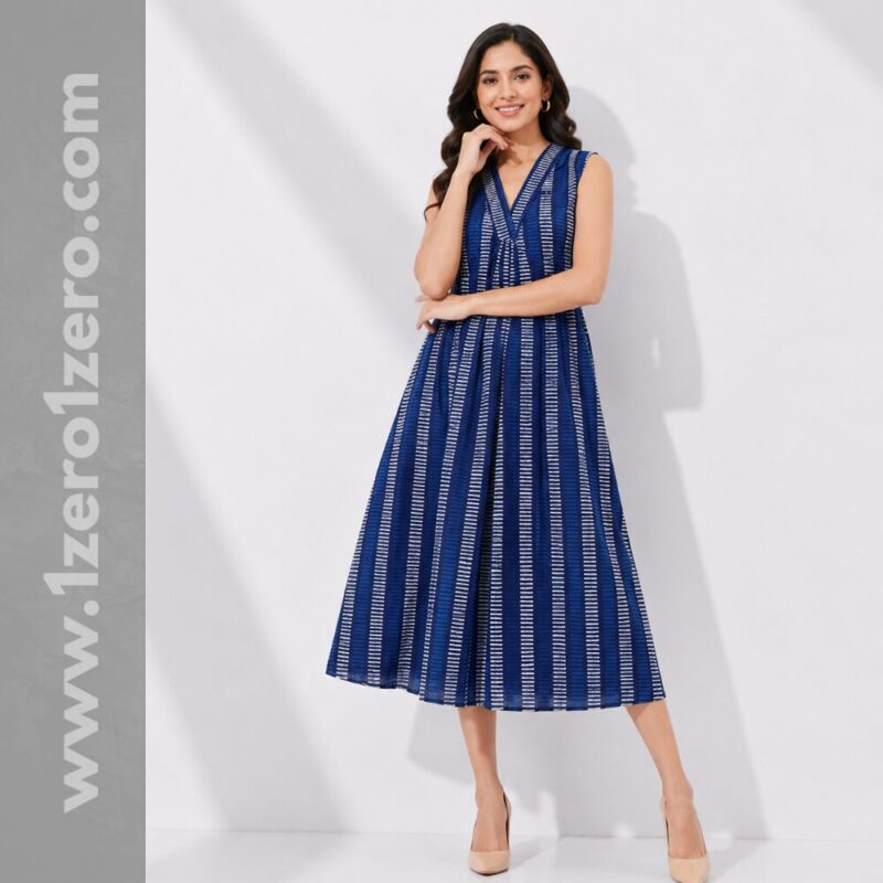 Indigo Cotton Frock