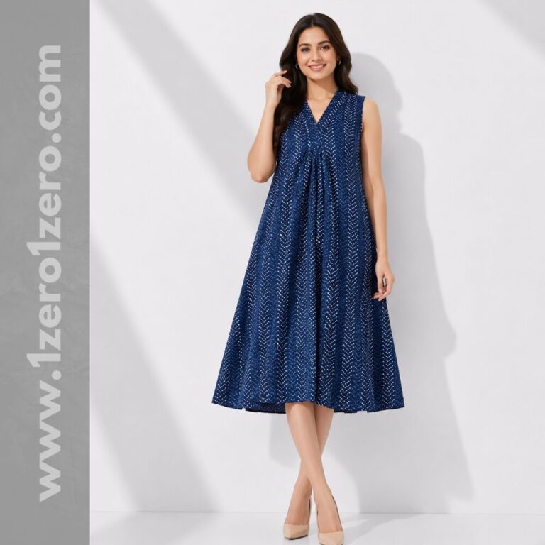 Indigo cotton Frock