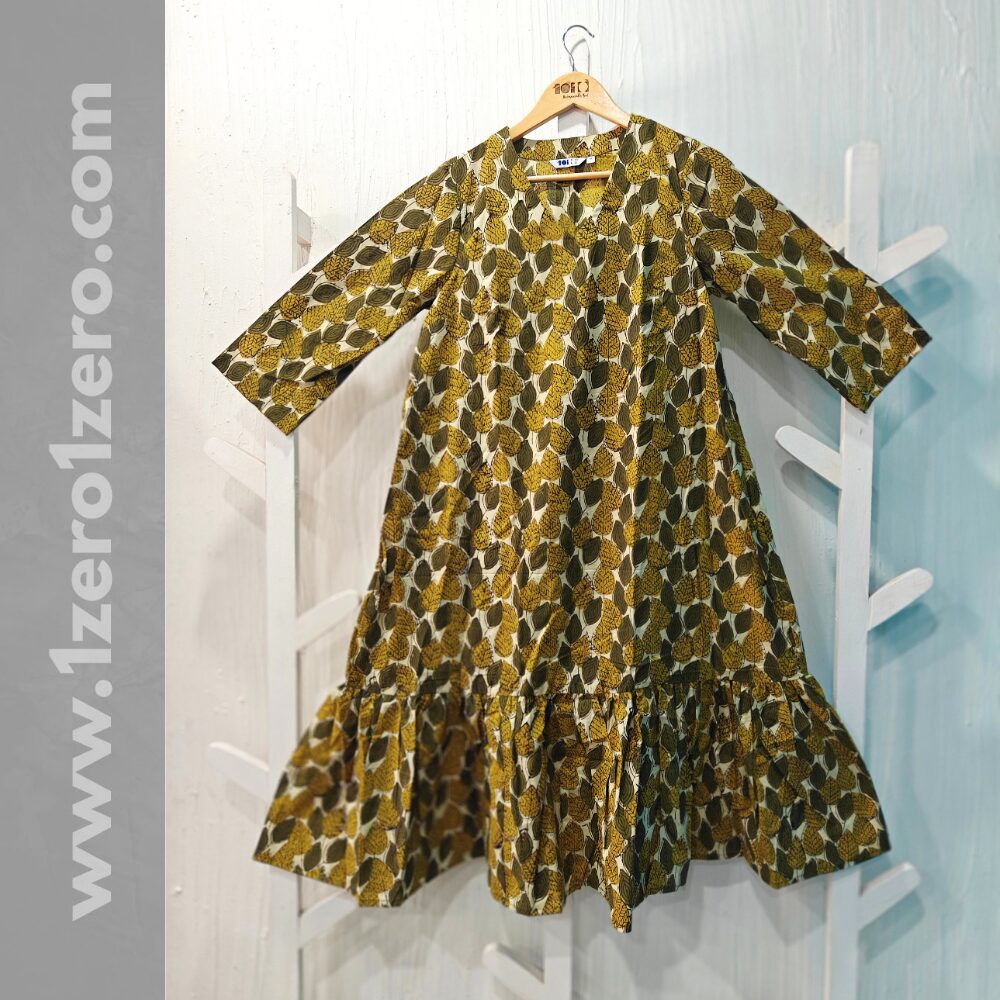 Leaf Print Frock - Image 2