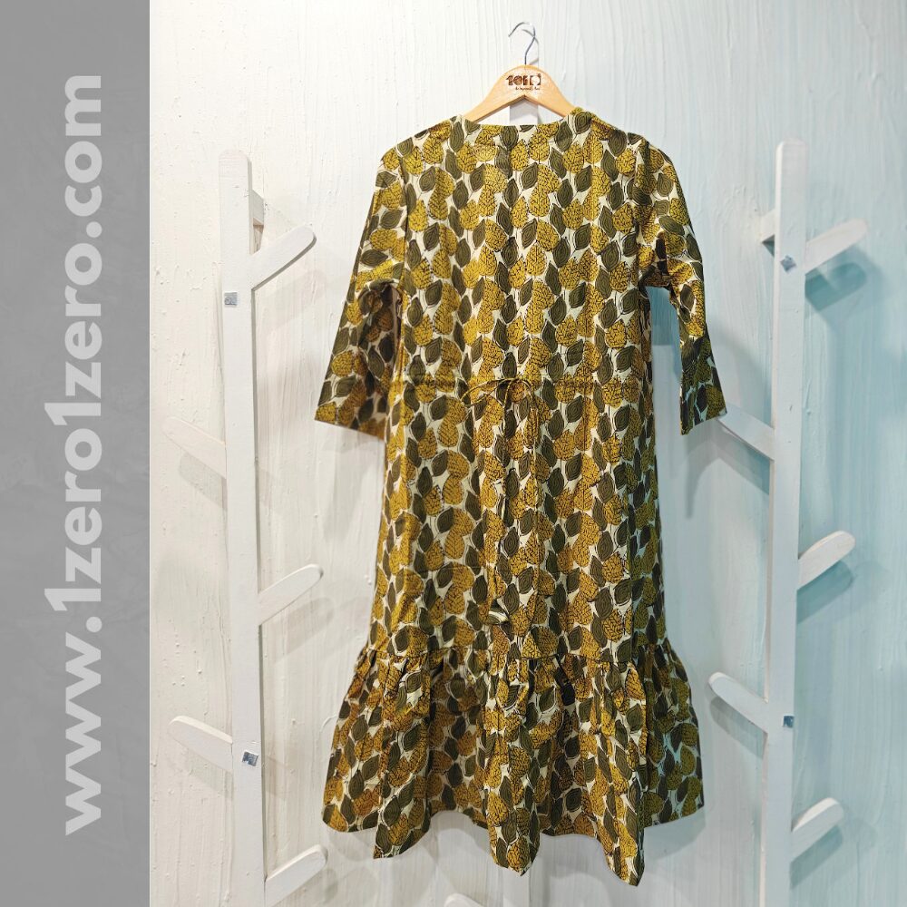 Leaf Print Frock - Image 3