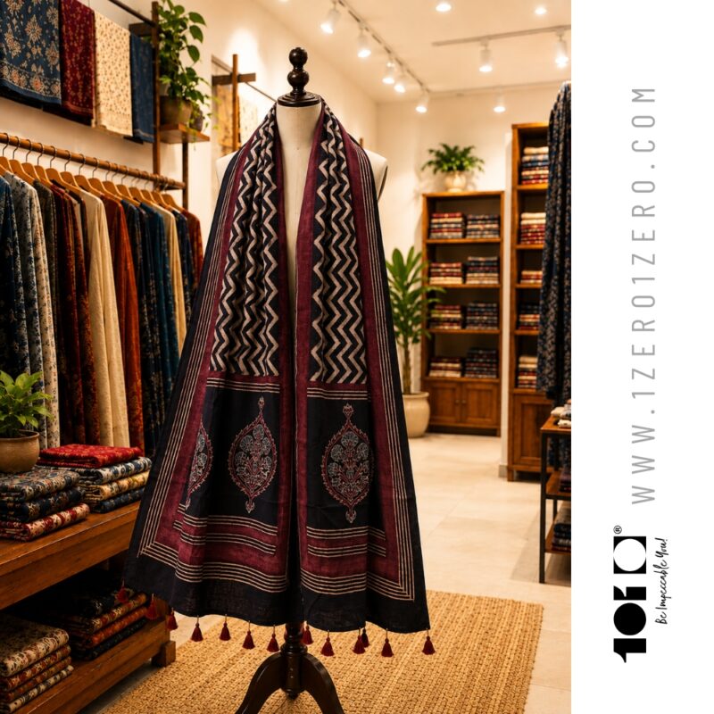 Cotton Ajrakh Stole