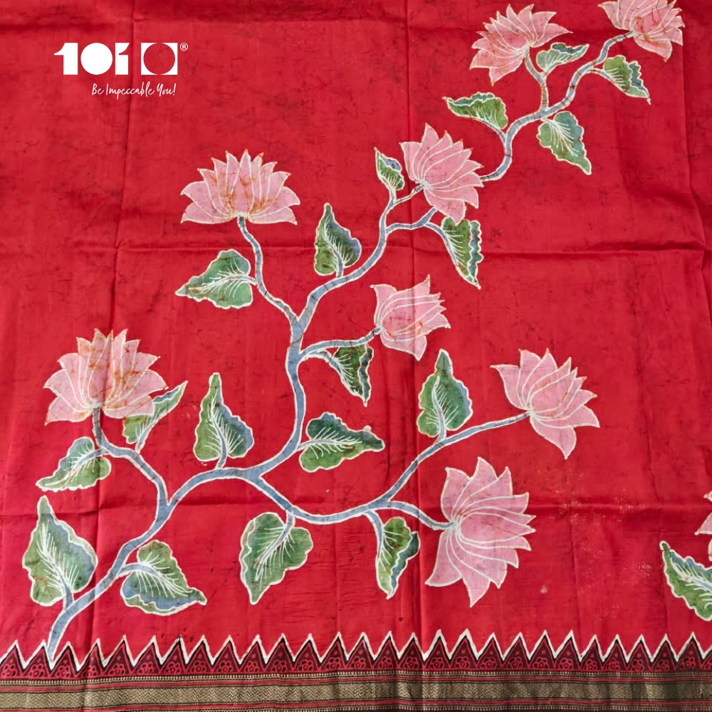 Maheshwari Mulberry Silk RamDarbar Saree - Image 4